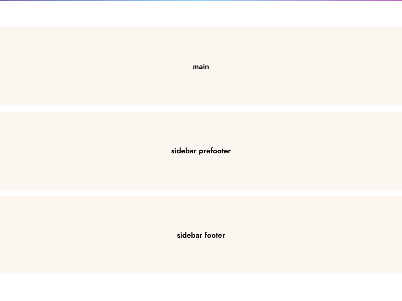 Landing page layout